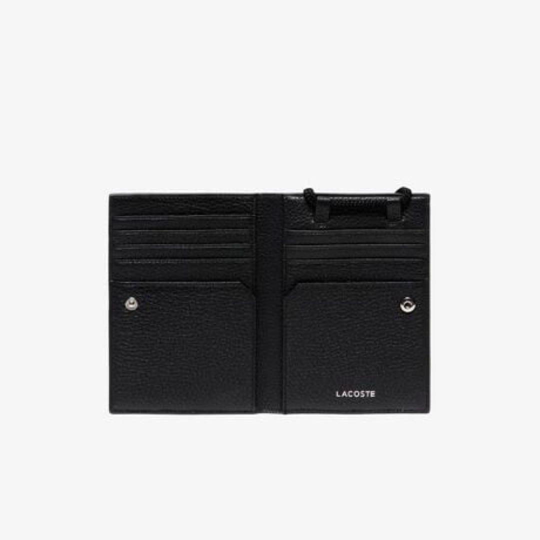 新品級　ラコステ ショルダー ウィズアクロック カード アンド モバイルケース