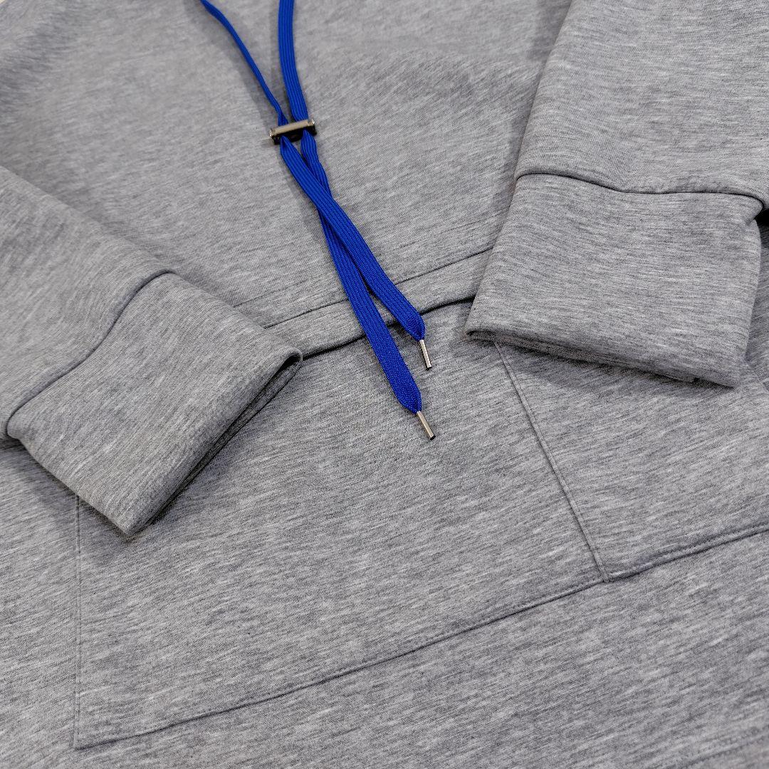 UN3D. HEM GATHER LONG SWEAT 変形パーカー