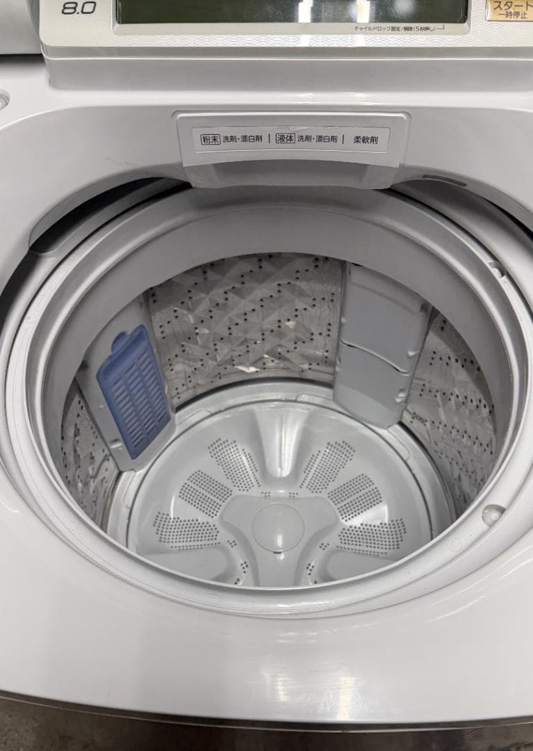 Panasonic 全自動洗濯機8Kg NA-SJFA803　分解クリーニング済