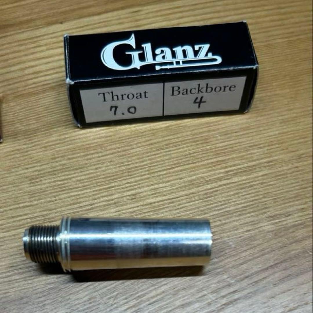 Glanzトロンボーンマウスピース カップ4番、スロート7mm、4番