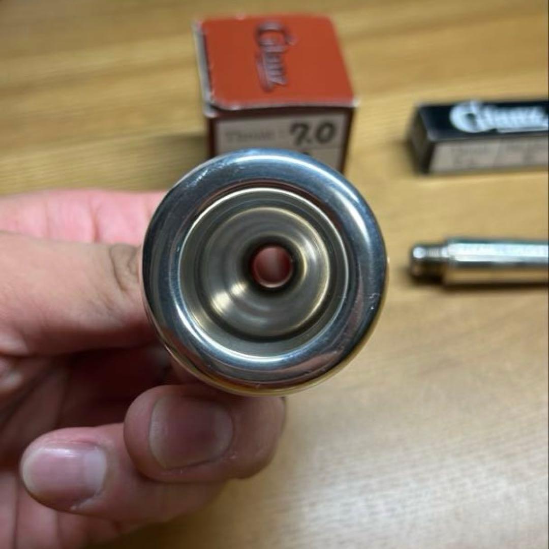 Glanzトロンボーンマウスピース カップ4番、スロート7mm、4番
