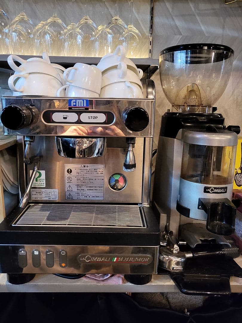 ラチンバリー エスプレッソコーヒーマシン エスプレッソ専用ミル セット売り