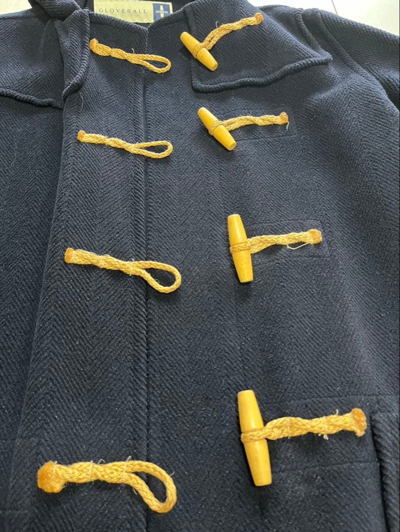 【美品】グローバーオール ヘリンボーン ダッフルコート　S サイズ大きめMも可