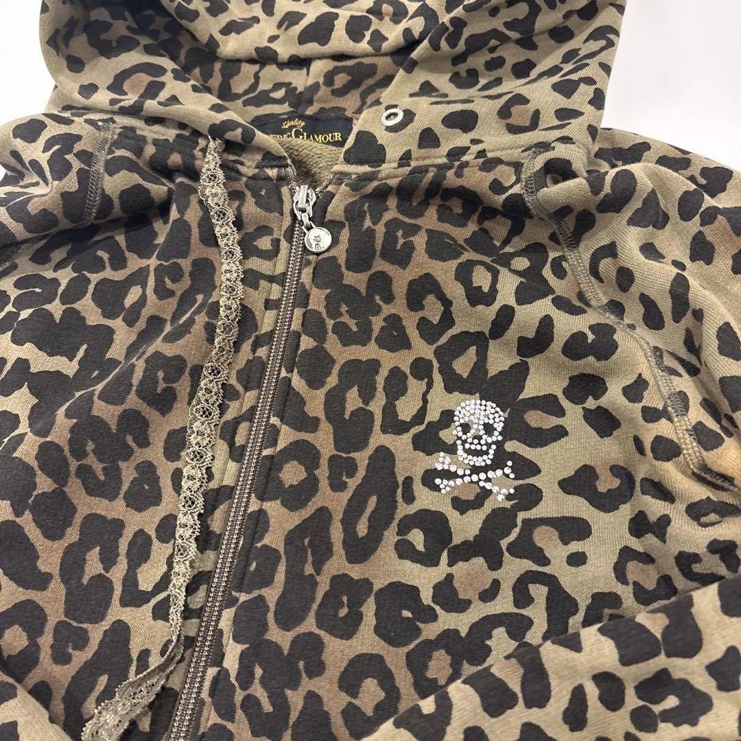 HYSTERIC GLAMOUR ヒョウ柄パーカー