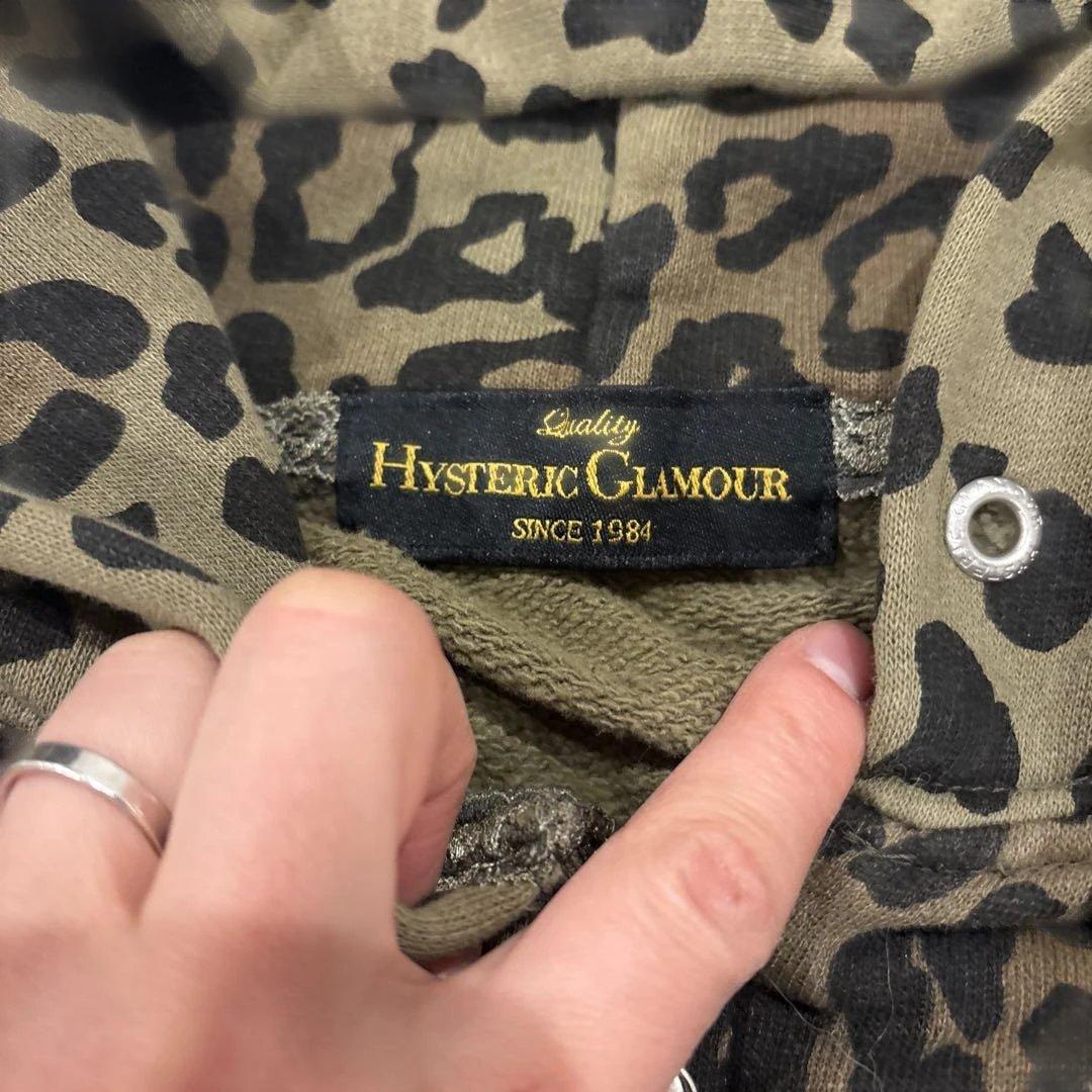 HYSTERIC GLAMOUR ヒョウ柄パーカー