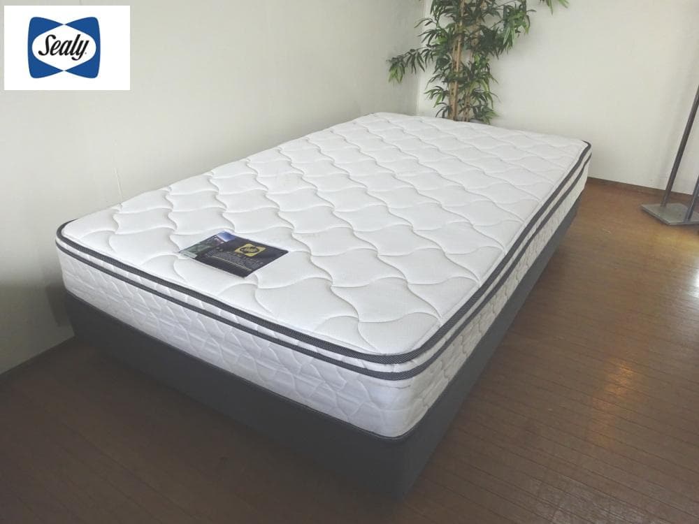 シーリー　プレミアムシリーズ　ダブルクッションベッド　セミダブル　展示品