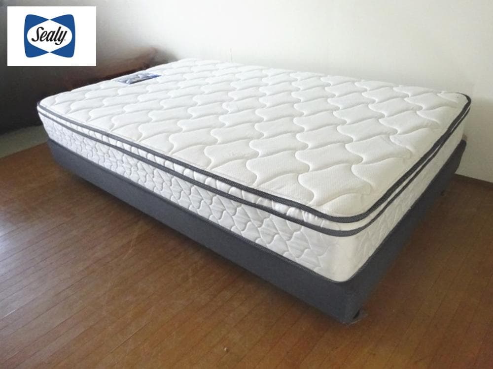 シーリー　プレミアムシリーズ　ダブルクッションベッド　セミダブル　展示品