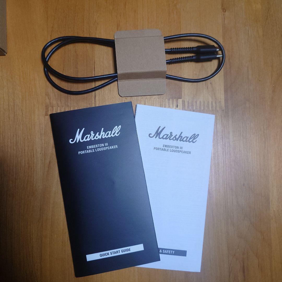 Marshall Emberton Ⅲ ブラック＆ブラス 9月購入品