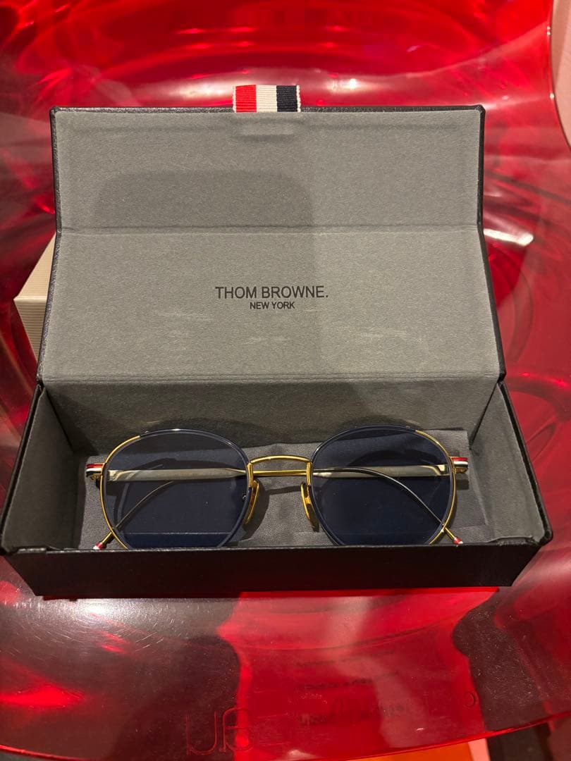 あさってのジョー トムブラウン サングラス 丸型 ブルー