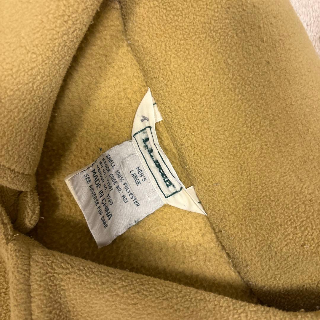 美品⭐️L.L.BEAN ボア フリース カバーオール　キャメル　Lサイズ