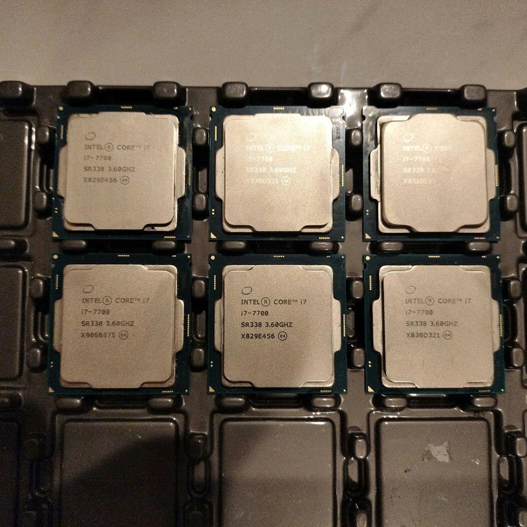 Intel Core i7-7700 6個セット　動作品　CPU 3.60GHz