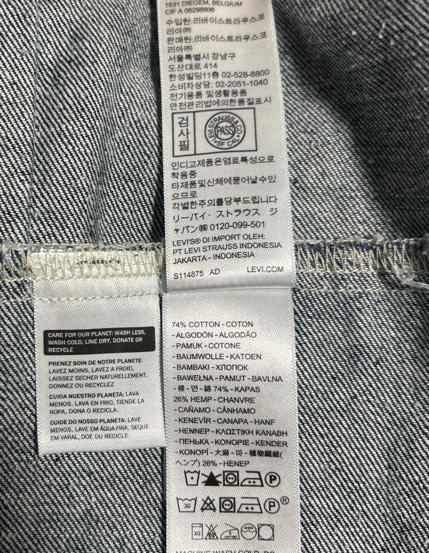 LEVI'S PREMIUM 1st 大戦モデル　デニムジャケット　濃紺　L