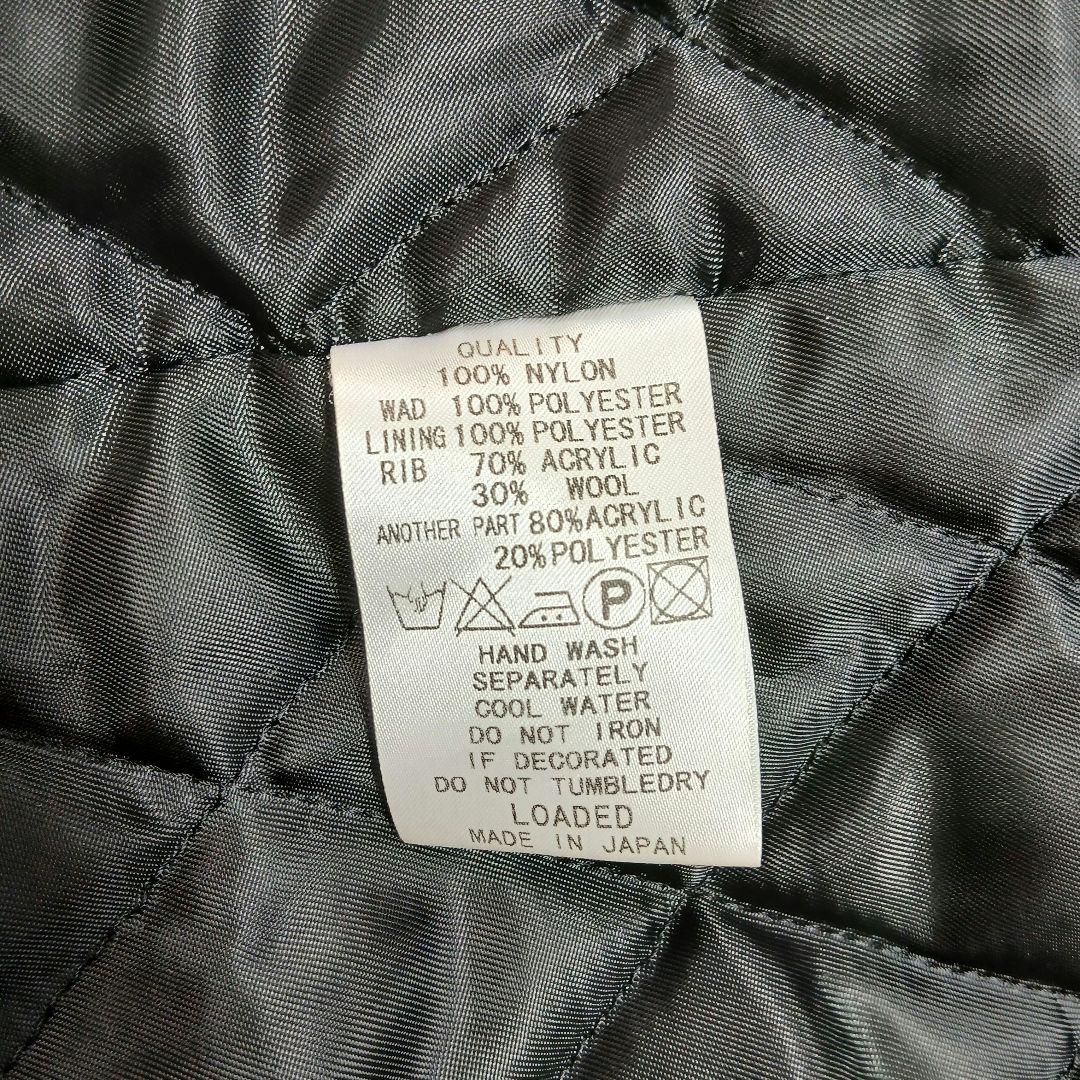 極美品　ローデッド　ミリタリーダウンジャケット 日本製　ファー付き　黒　Lサイズ