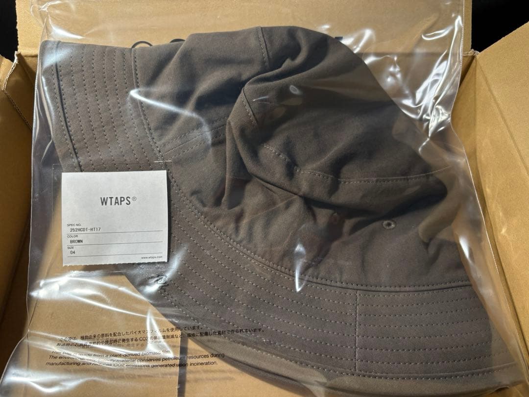 帽子 BUCKET 02 HAT COTTON. WEATHER BROWN
