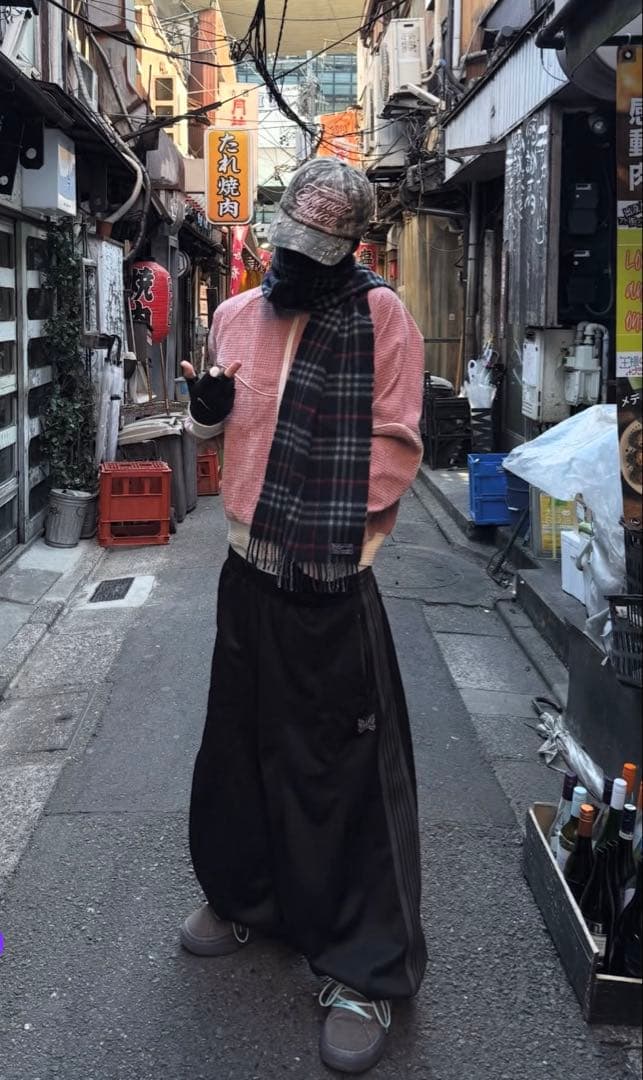 即日発送⭕️needles H.D ニードルスヒザデルパンツ ブラック　グレー　s