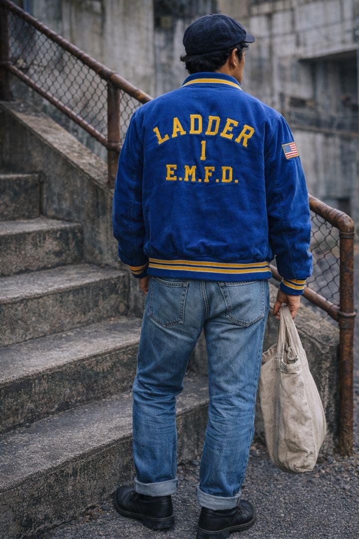 さ*き様 ヴィンテージ 古着 RENNOC スタジャン コーデュロイ USA製