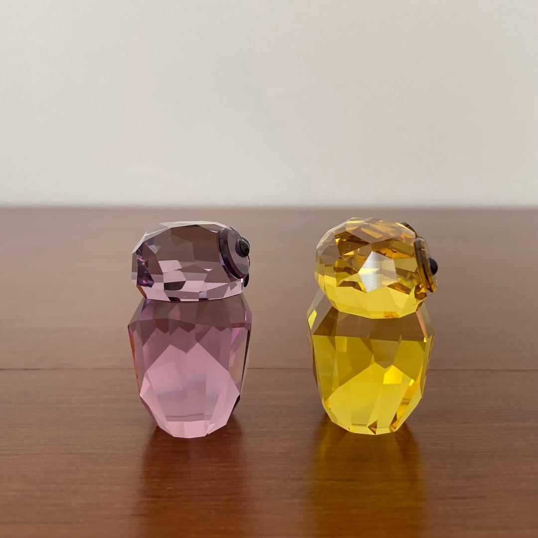 SWAROVSKI スワロフスキー クリスタル フクロウ ペア 置物