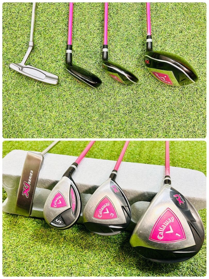 良品 キャロウェイ XJ SERIES ジュニア ゴルフ 7本 セット 初心者