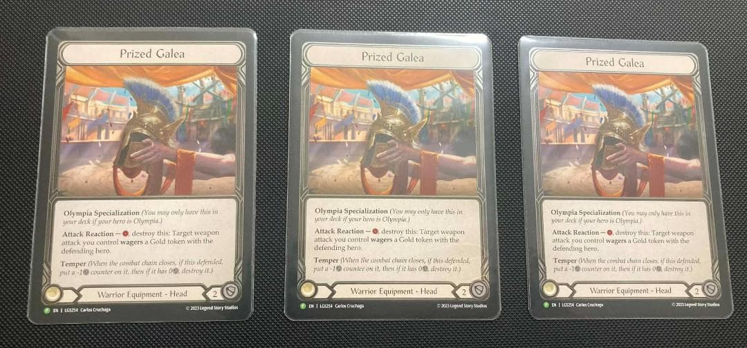 FAB Flesh and Blood Prized Galea CF 3枚