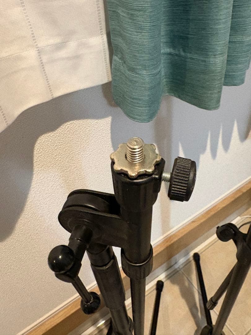 マイクスタンド 5本セット 黒と銀　ショート　ロング