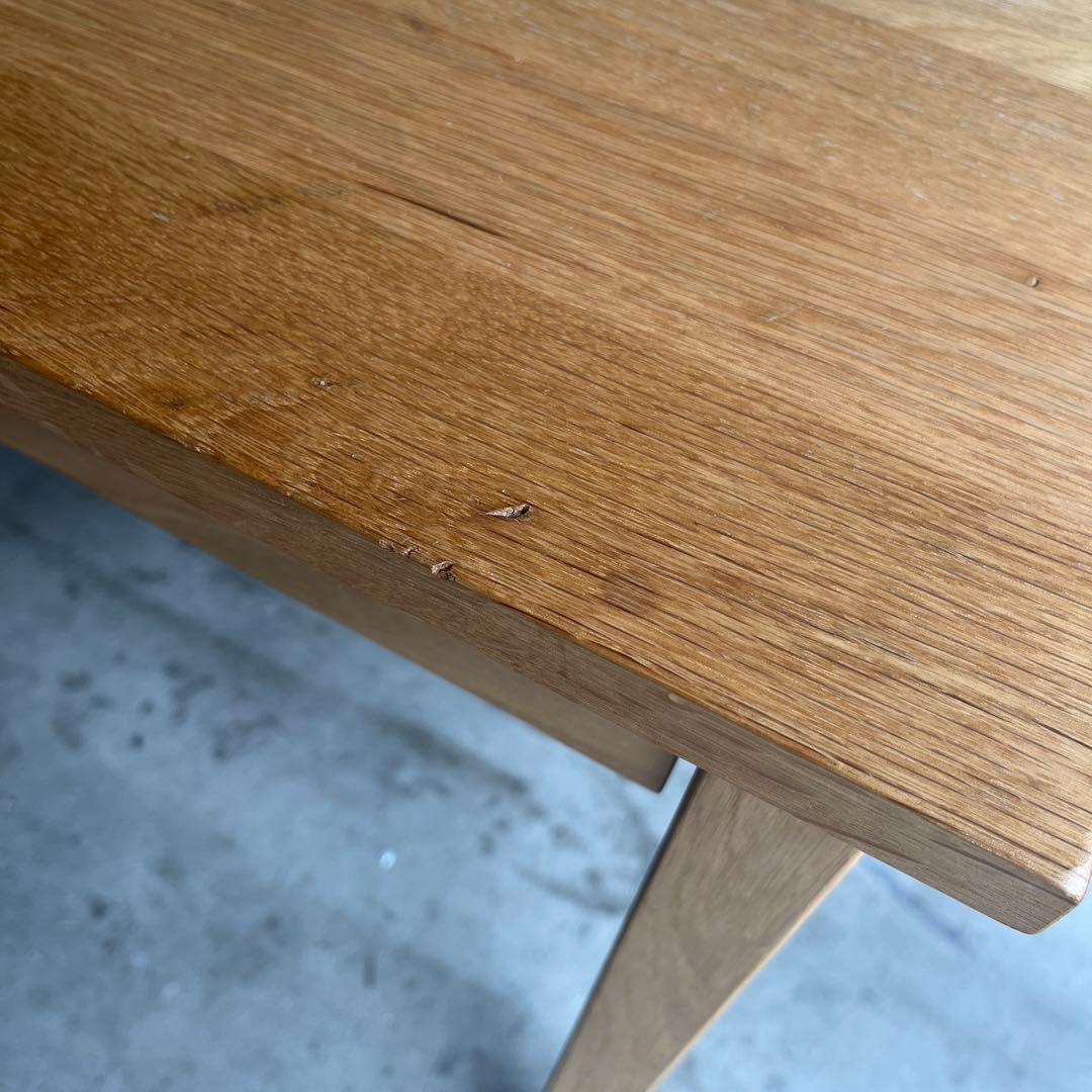 美品★無印 無垢材デスク（引出付）・オーク材