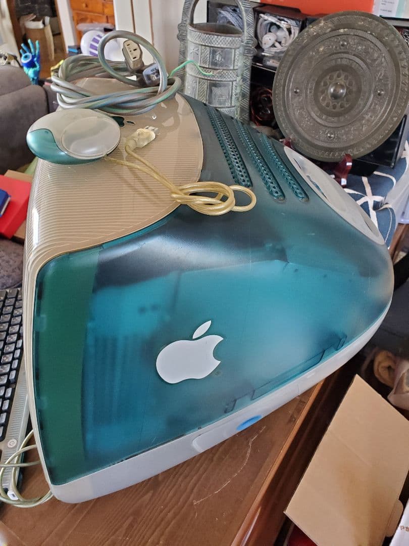 オマケ付き Apple iMac ボンダイブルー初期型