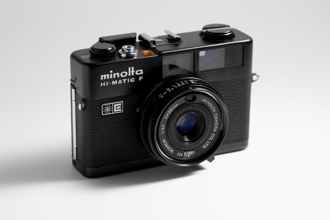 ミ*郎様 Minolta Hi-Matic F 【実写確認済み美品＋ポーチ、ジャ