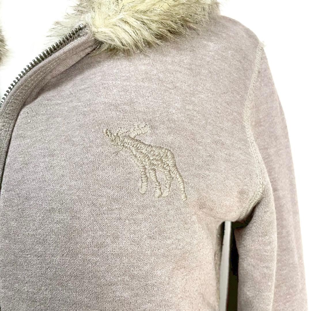 y2k❤️ 00s Abercrombie & Fitch ファー ジップパーカー