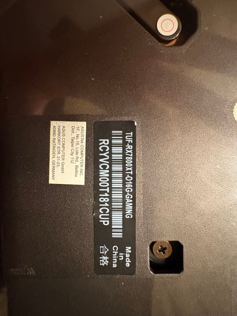 グラフィックボード・グラボ・ビデオカード TUF Gaming RX7800xt