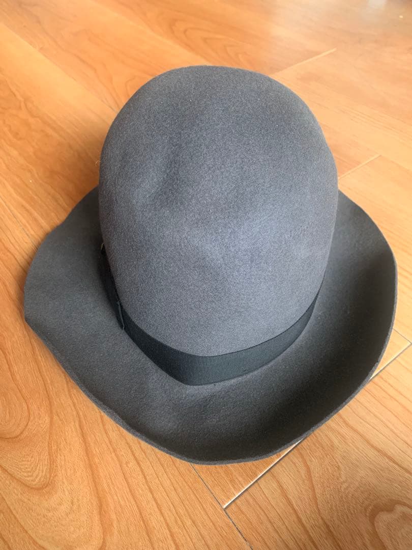 Borsalino ボルサリーノ★グレー★サイズ62★ウールハット★銀座トラヤ