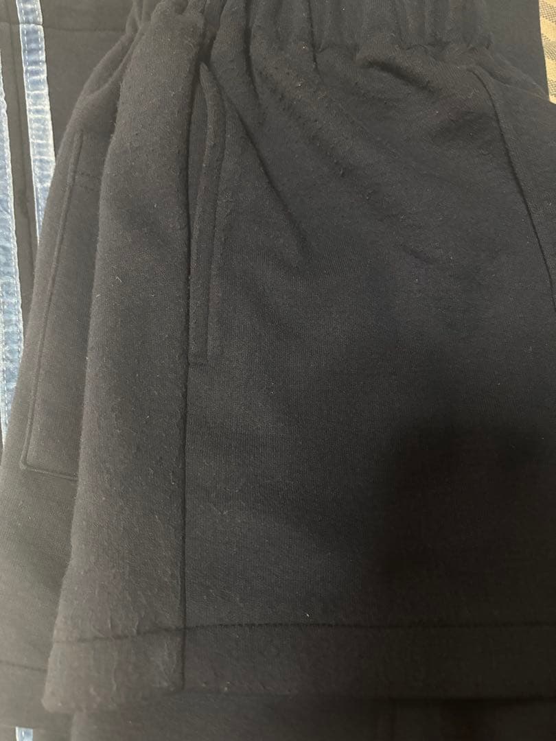 【POPPY】layered-like bonding pants (navy)