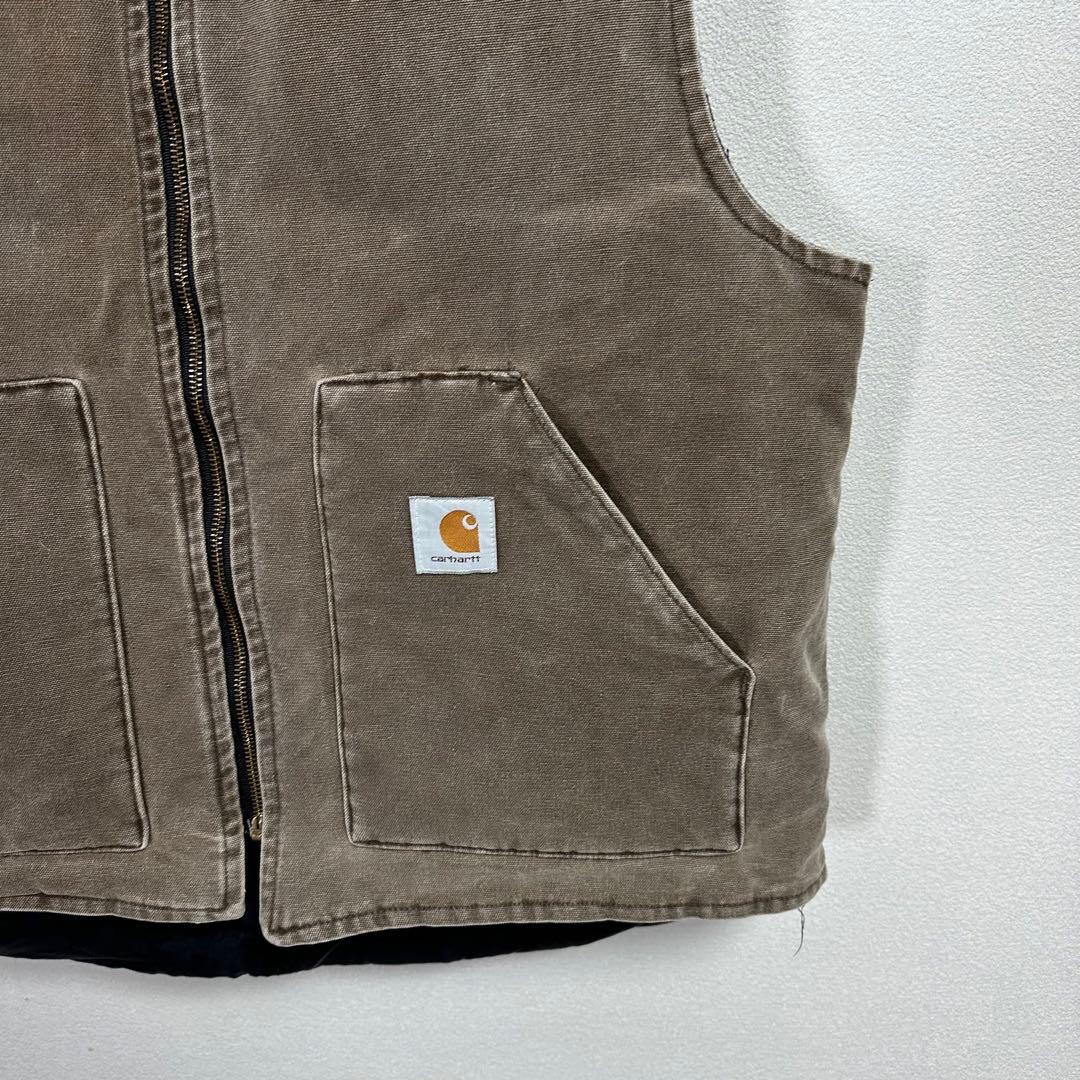 80s 90s 鬼フェード Carhartt ダックベスト USA製