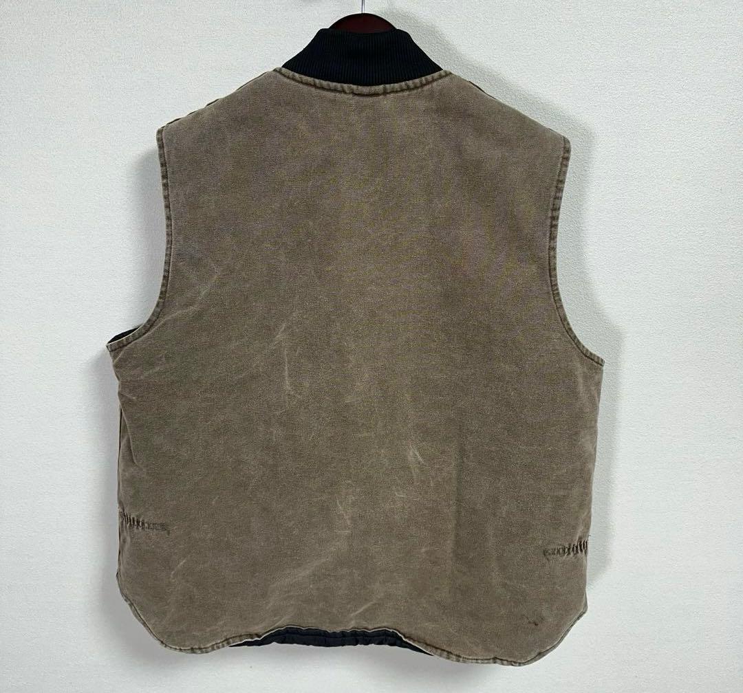 80s 90s 鬼フェード Carhartt ダックベスト USA製