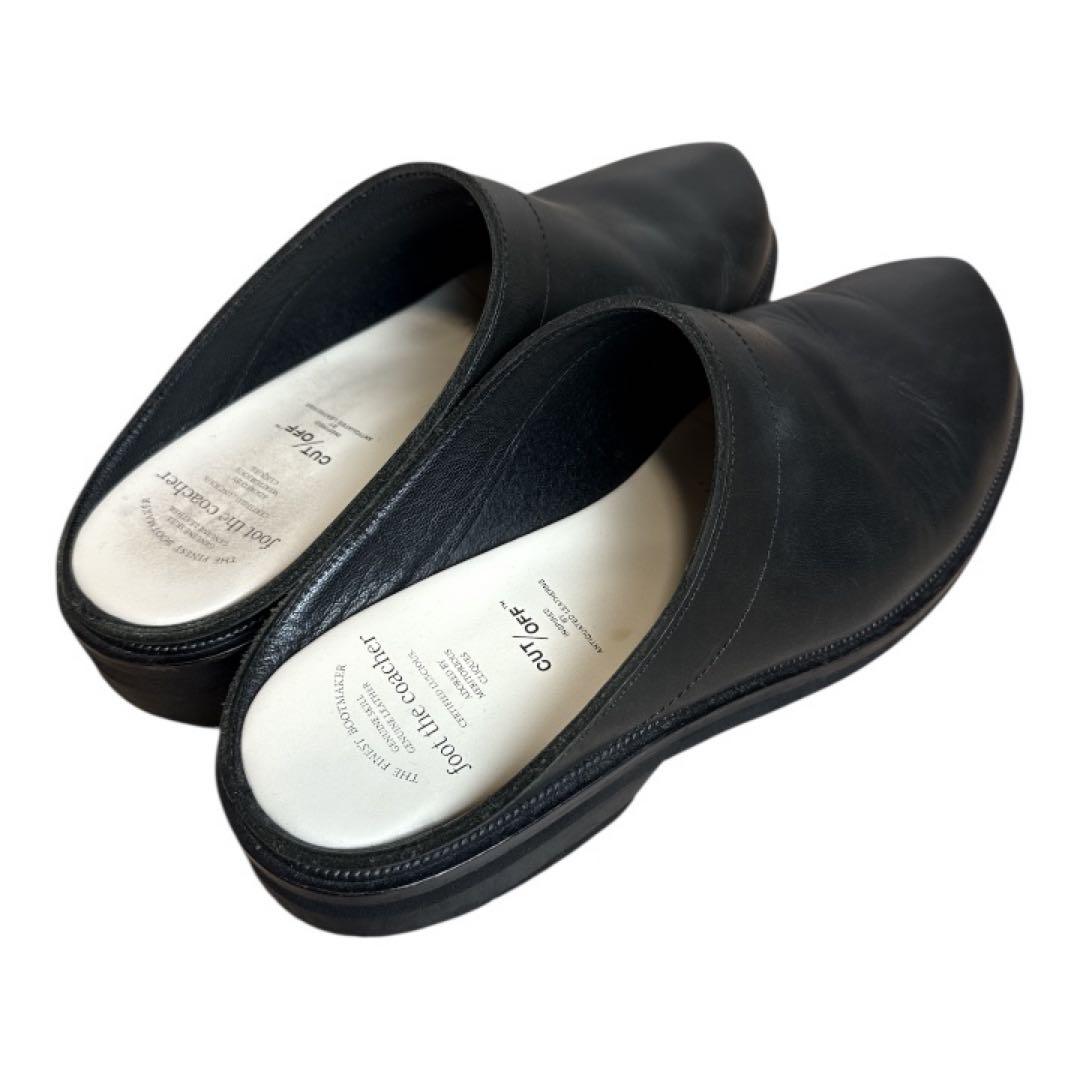 foot the coacher サイズ8 レザー サボ ブラック