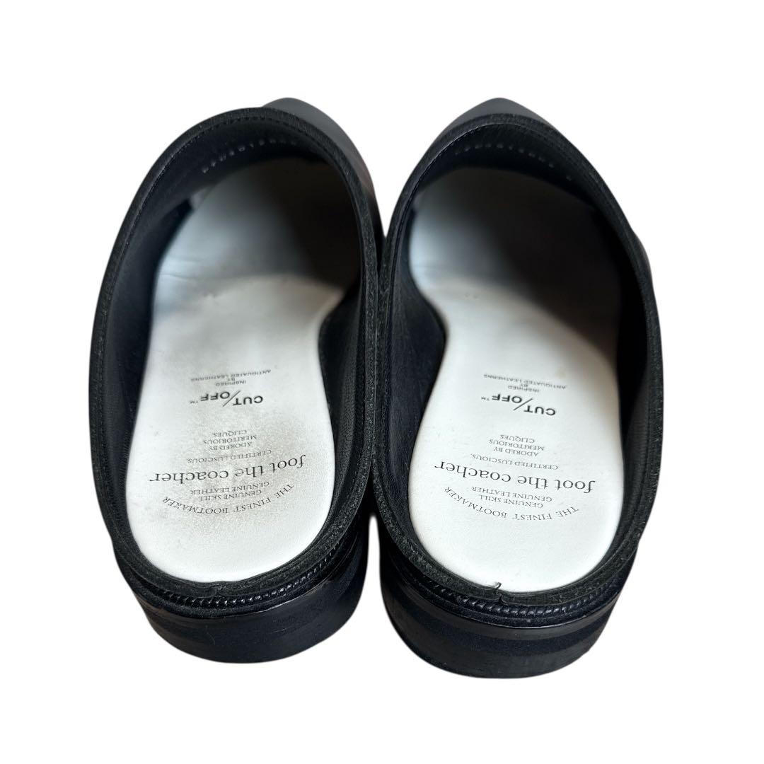 foot the coacher サイズ8 レザー サボ ブラック