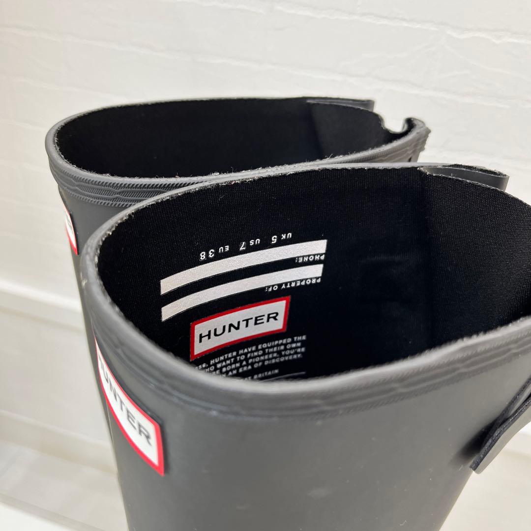 お値下げHUNTER ブラック美品レインブーツ長靴