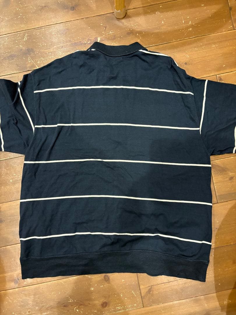 C/NP ボーダー ハーフジップ カットソー