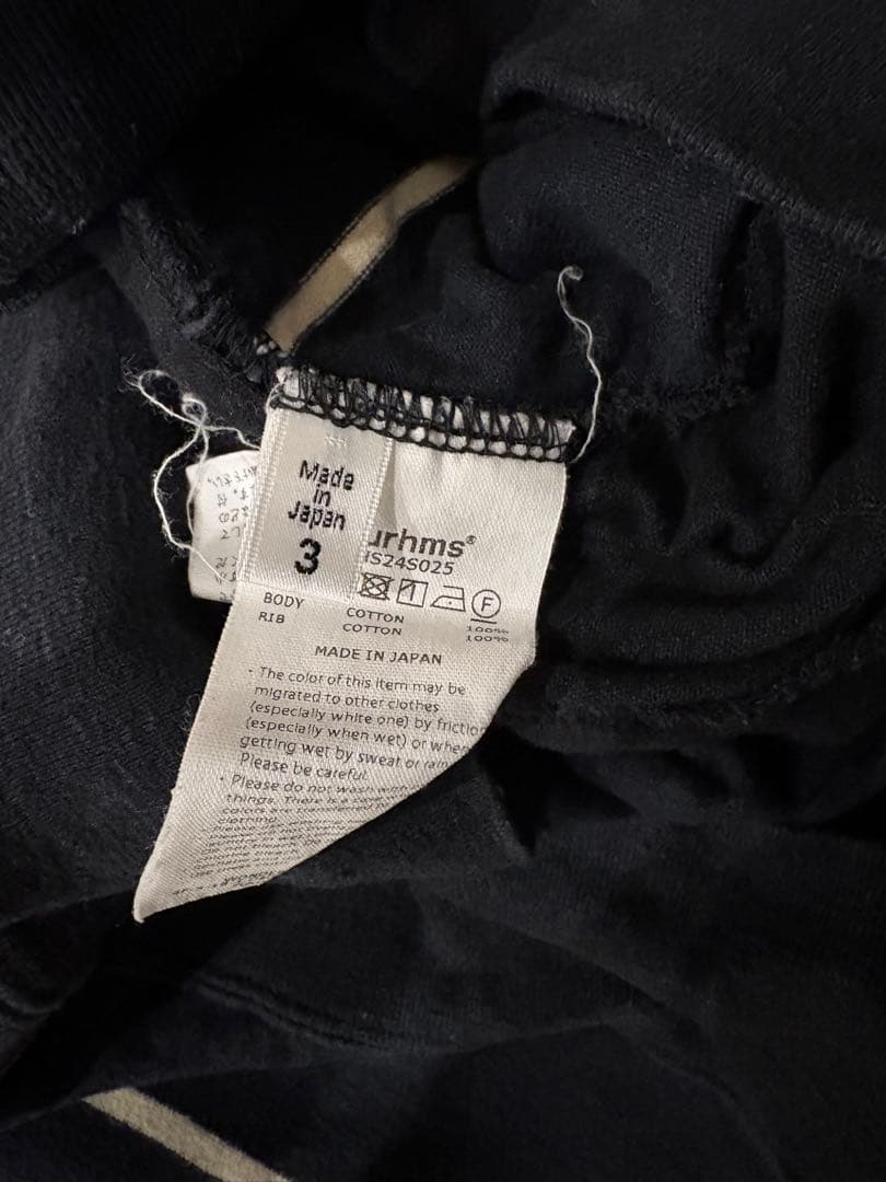 C/NP ボーダー ハーフジップ カットソー