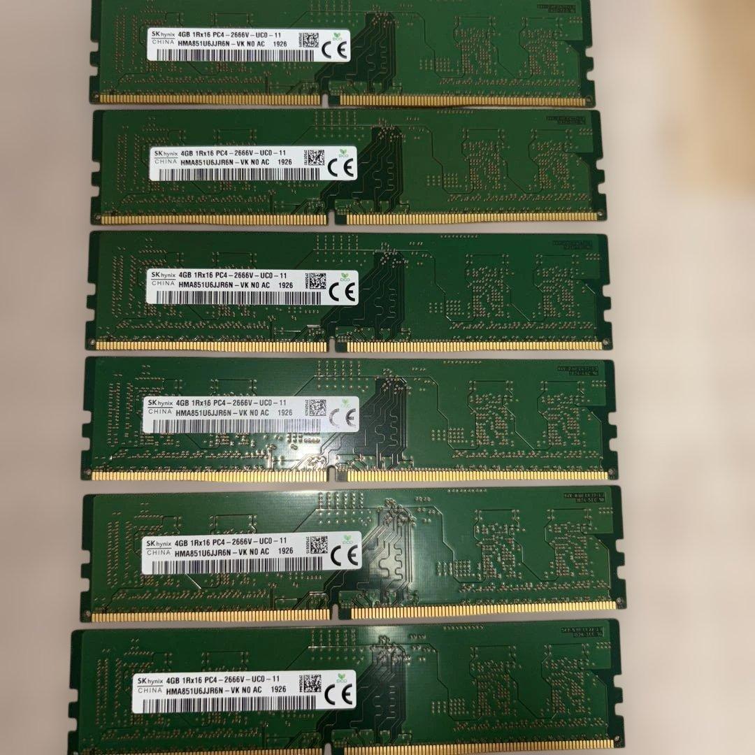 SKhynix 4GB PC4-2666V 6枚