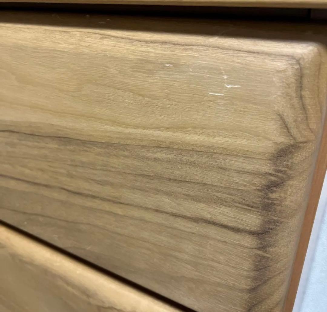 木製ローチェスト ナチュラル 収納棚 引き出し6段 タンス