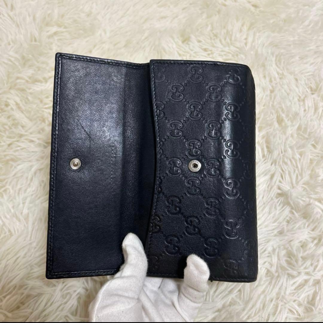 グッチ GG シマ インターロッキングGスタッツ　ブラック