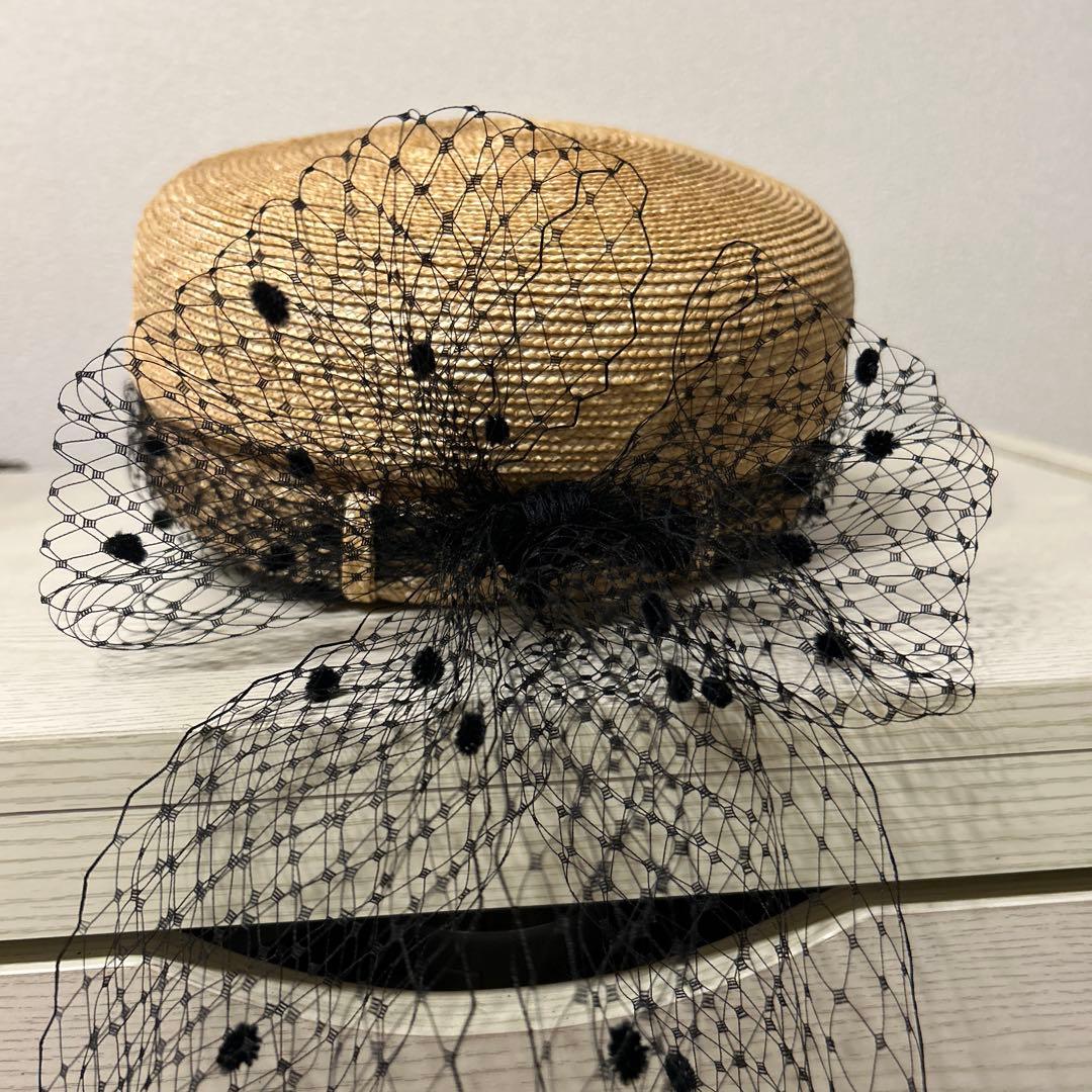 ca4la チュール付きキャスケット