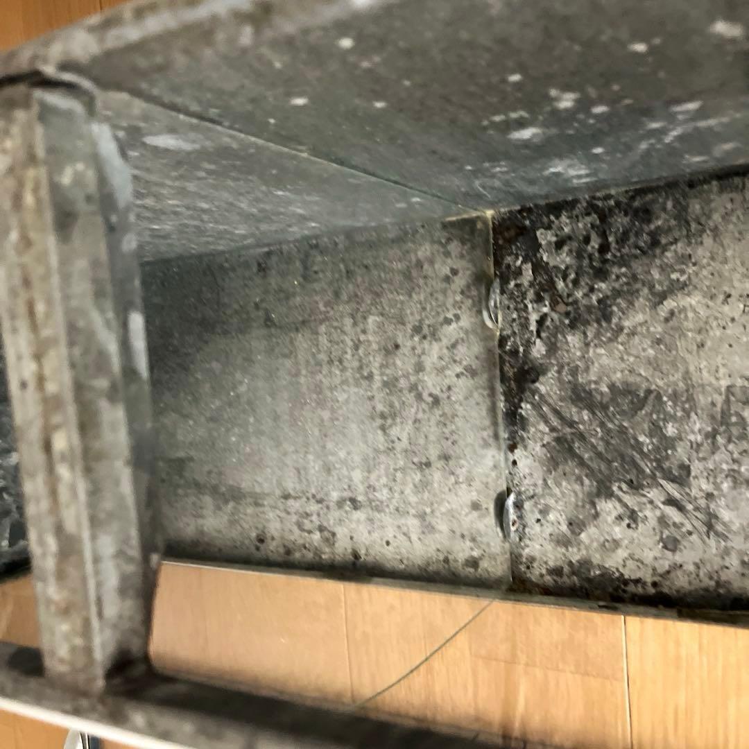 古道具　昭和レトロ　ブリキ　ショーケース　全面Rガラス　ディスプレイ