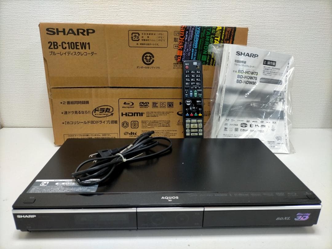 ブルーレイレコーダー　SHARP AQUOS BD-HDW73　48295-2