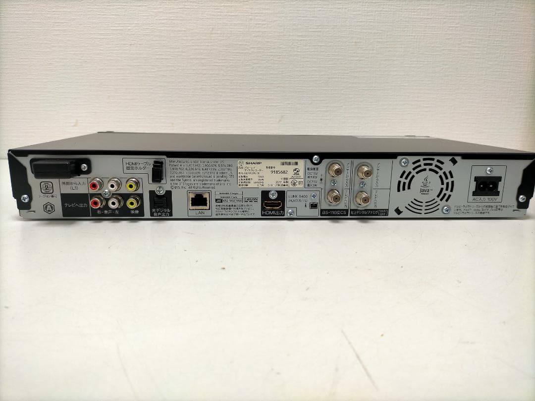 ブルーレイレコーダー　SHARP AQUOS BD-HDW73　48295-2
