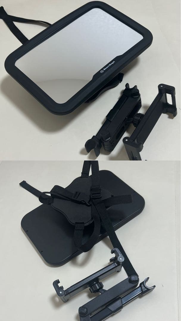 ミラー＆スマホホルダー付Combi チャイルドシート 黒　ザエス　the s