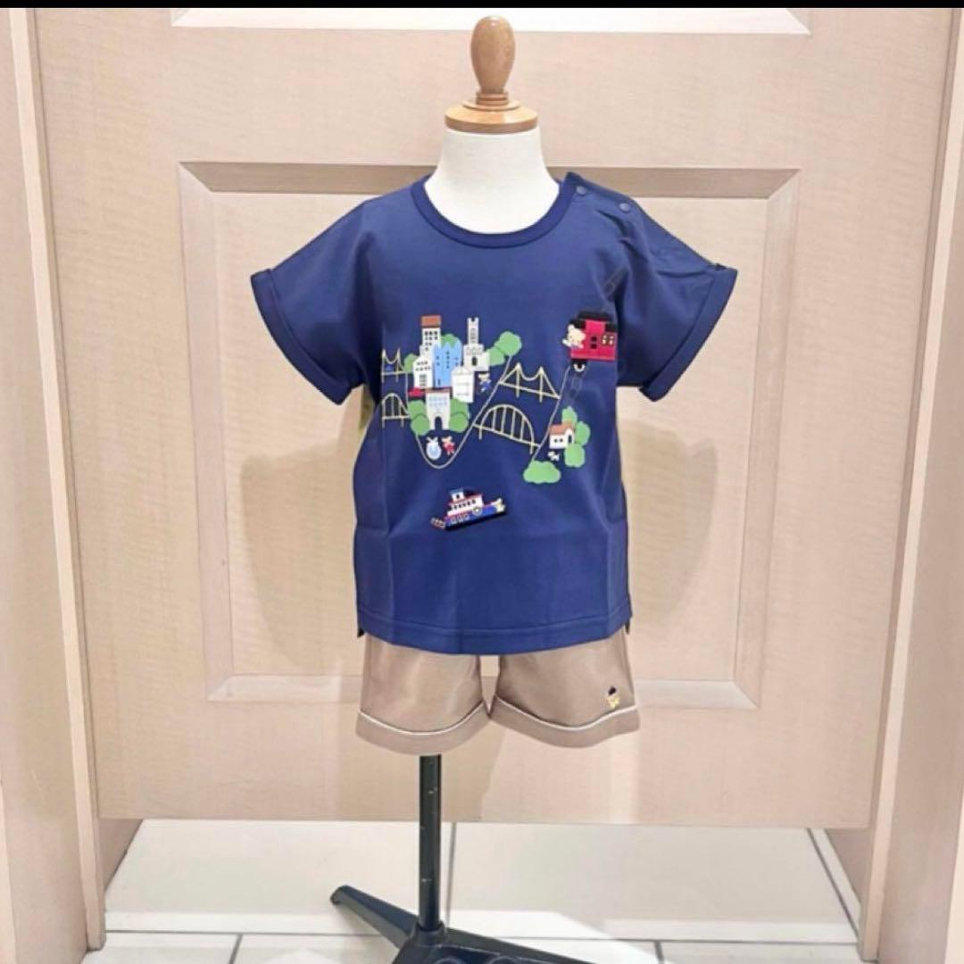 【新品.タグ付き.未開封】☆ファミリア☆刺繍　Tシャツ　90サイズ☆