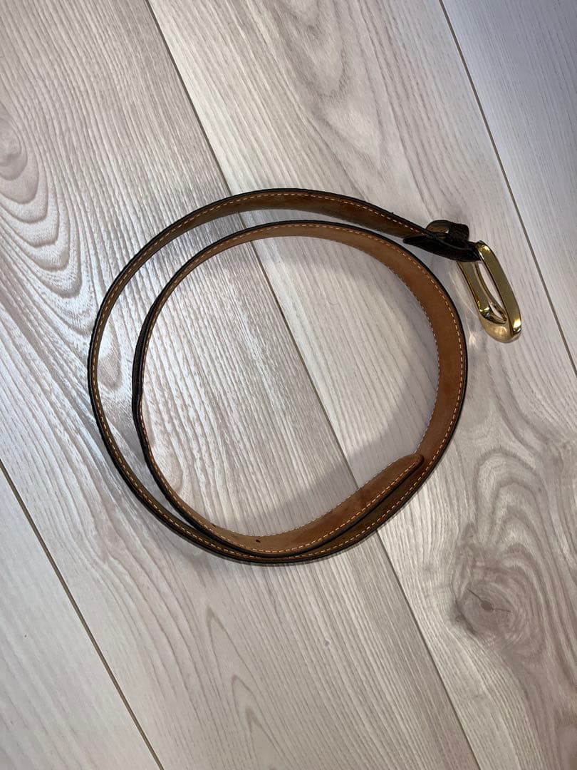 LOUIS VUITTON レザーベルト ブラウン/ブラック