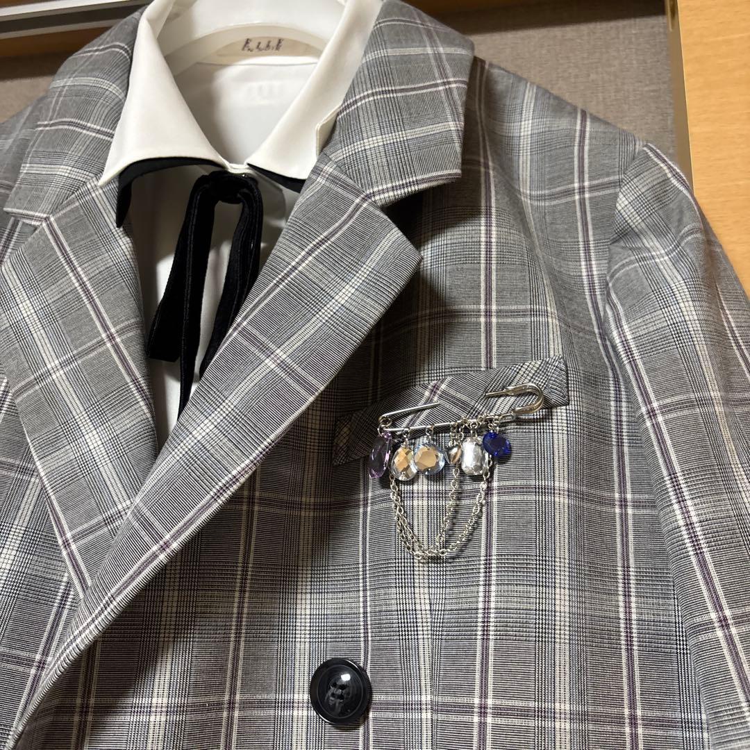 エルアンノワール 卒業式 女の子 W ロング ジャケットパンツスーツ160B