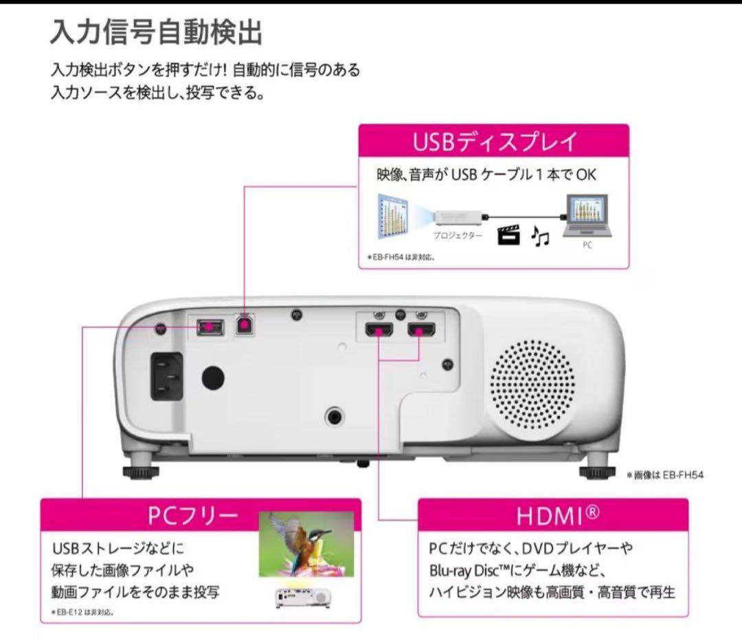 Epson EB-W55 プロジェクター